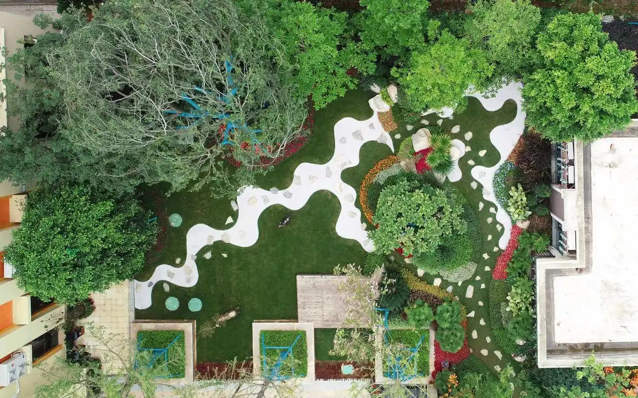 园林景观绿化 #效果图案例 - 抖音