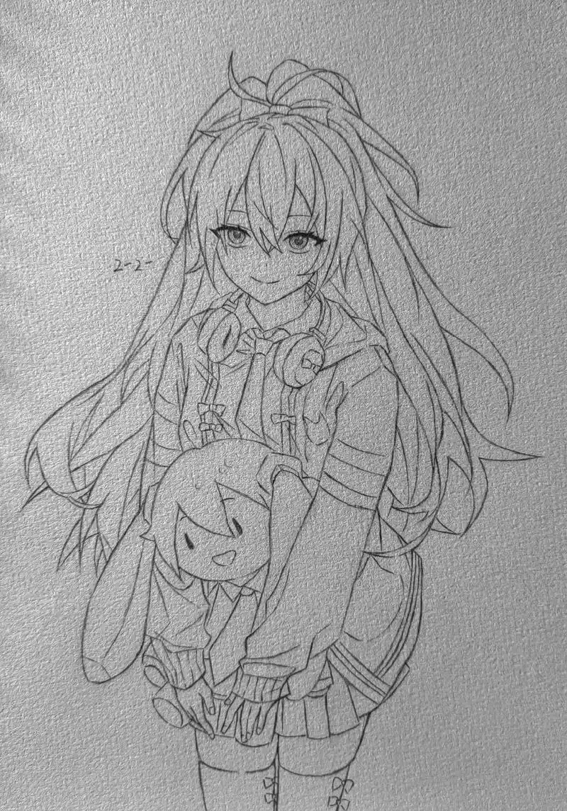 初音未来#手绘#绘画#fufu#初音未来#铅笔画 - 抖音