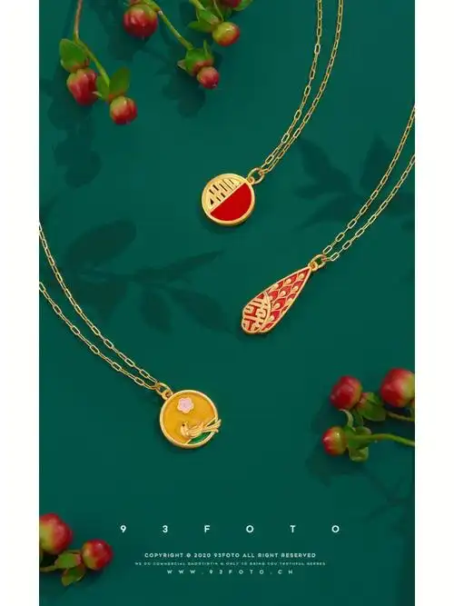 珠宝摄影一组黄金海报