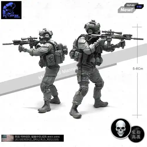 yufanmodel美军特种部队骷髅中队成员树脂兵人tlp05兵人专区