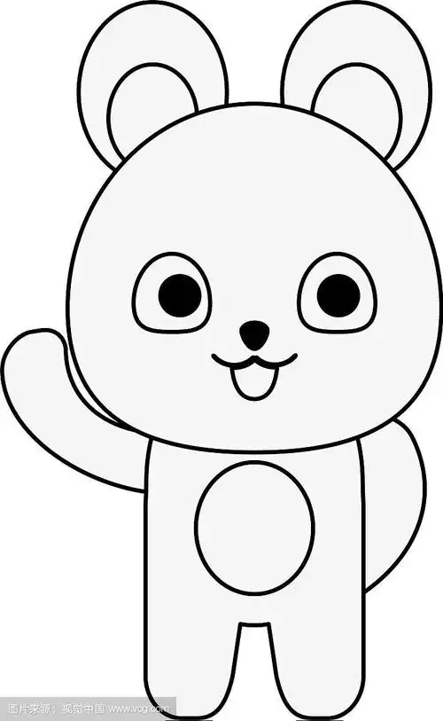 可爱的小熊卡通