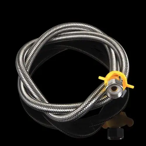 不锈钢编织 马桶热水器进水水龙头冷热水4分高压上水管