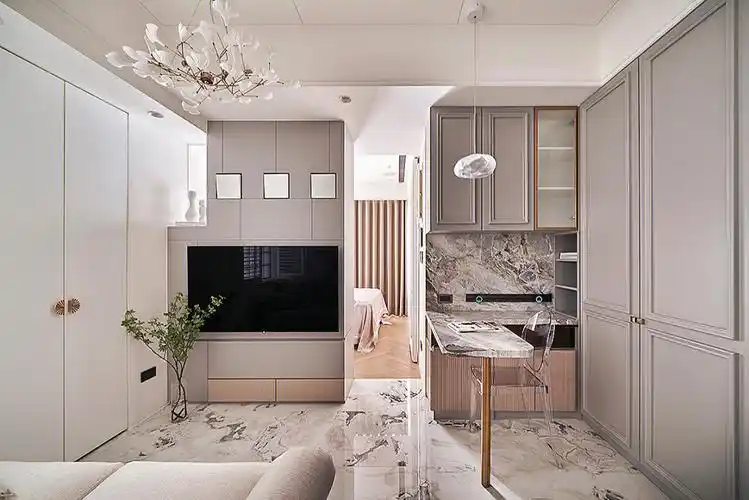 30平现代法式女子公寓疗愈一个人的孤寂