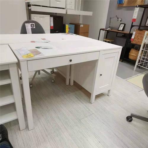 宜家汉尼斯书桌电脑桌写字台书桌办公桌子儿童学习桌简约国内代购