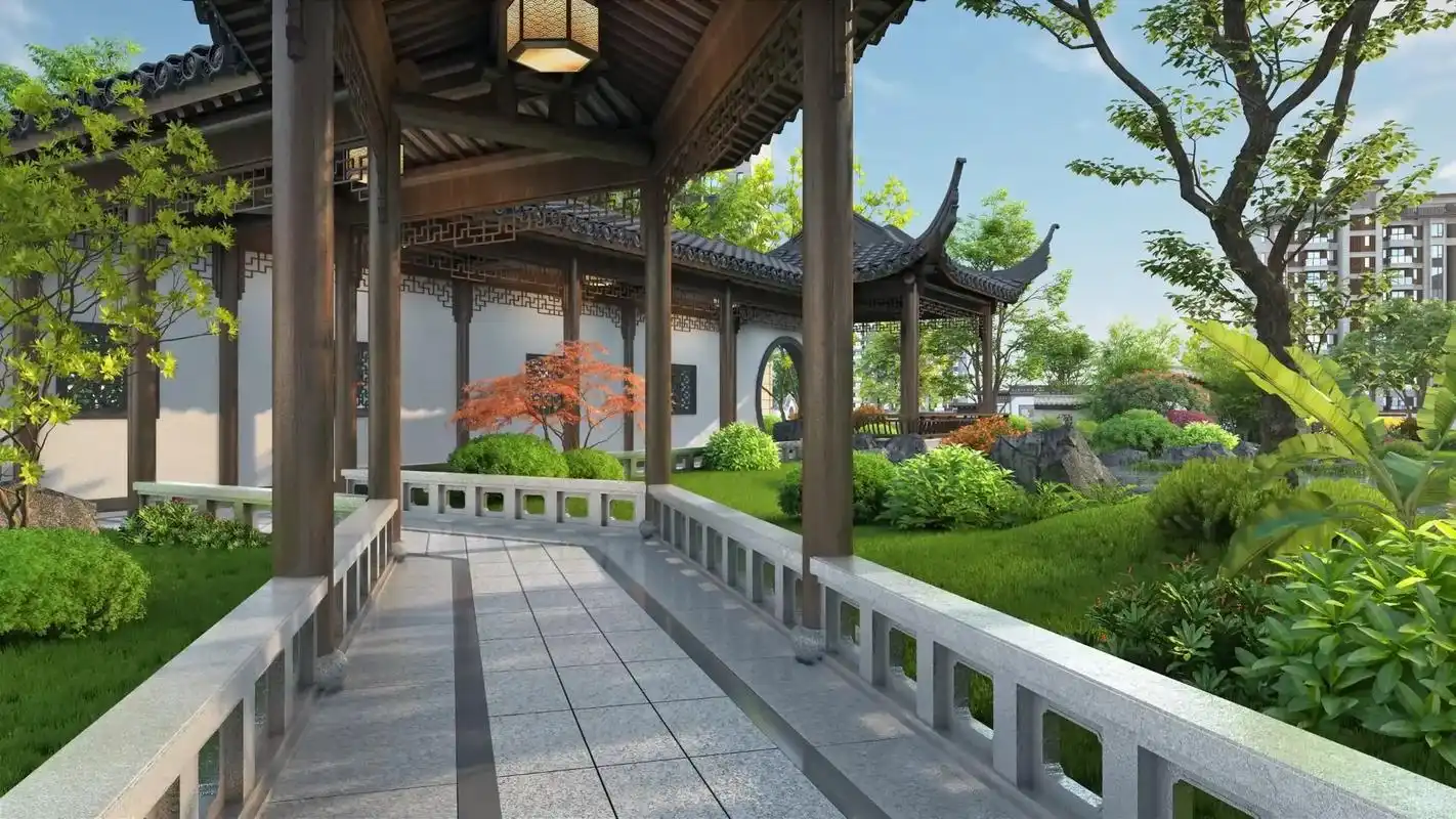 江西四线城市的新中式小区一场视觉盛宴
