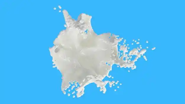 乳白色液体飞溅的牛奶喷溅效果424030png图片免抠素材