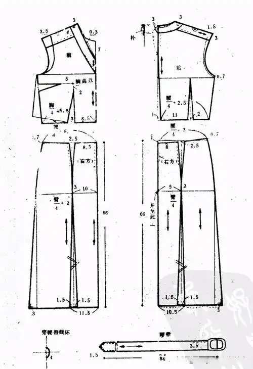 鸡心领无袖连衣裙裁剪制版纸样款式图 鸡心领:也叫桃形领,领圈呈鸡心