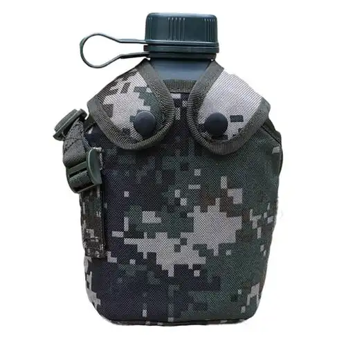 07军用水壶便携10式行军水壶户外部队迷彩水壶军训大容量水壶