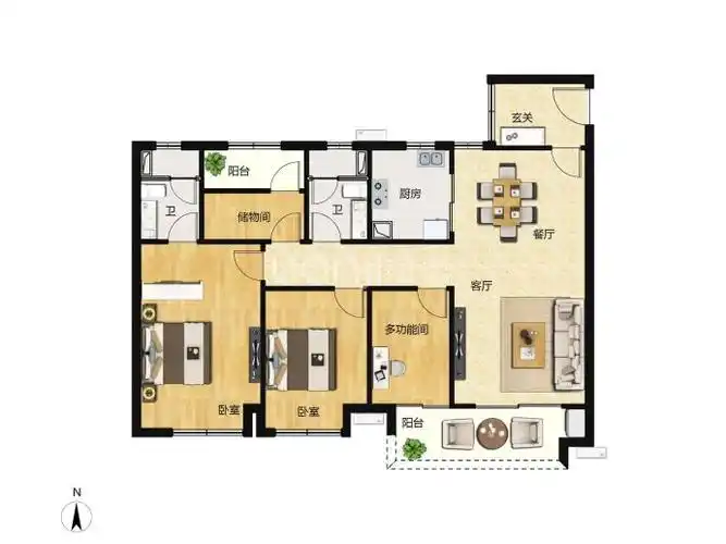 方直星耀国际--建面 125m05