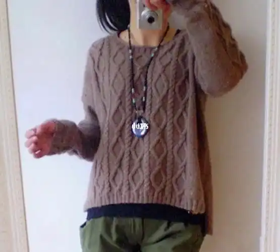 棒针麻花毛衣编织图解