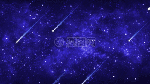 动态唯美星空流星划过gif图片素材