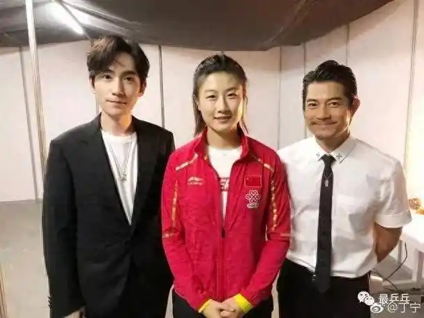 丁宁和好友朱一龙,郭富城,刘诗雯,张继科,马龙的亲密合照