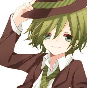 求动漫中绿发少年的图片,越多越好!