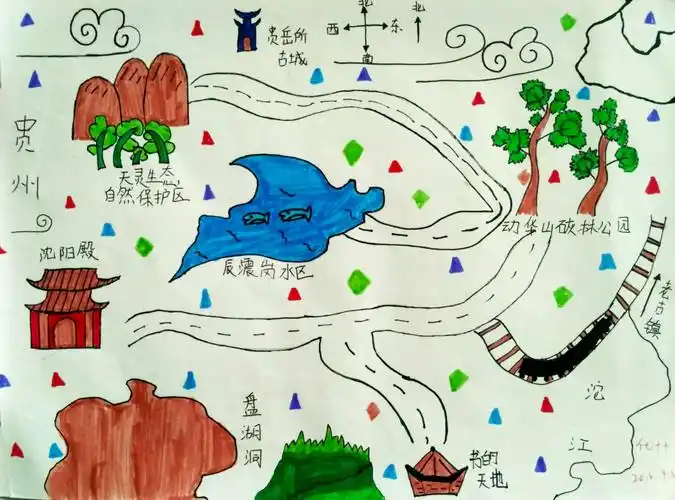 【学期美术回顾】我们去旅行——绘制导游图