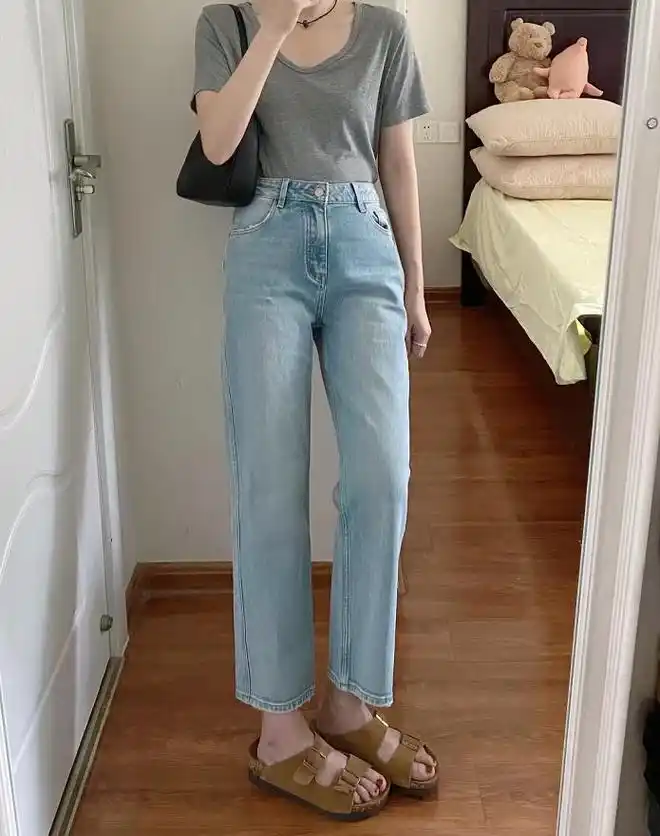 牛仔裤 凉鞋,每个女人最爱的搭配!