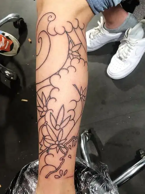 猪大肠刹车印_纹身图案手稿图片_罗晓晖的纹身作品集