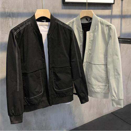 社会精神小伙外套男潮流网红快手红人同款修身休闲夹克男士春上衣