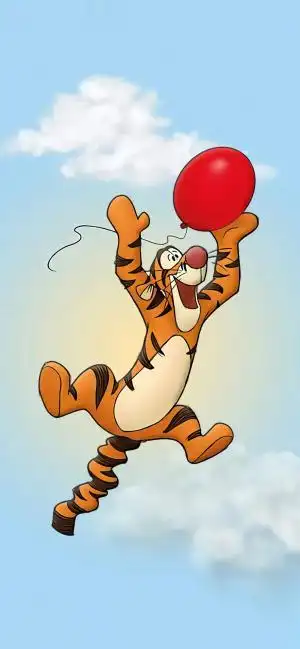 可爱的跳跳虎高清原图下载,可爱的跳跳虎_动漫卡通手机壁纸-壁纸族