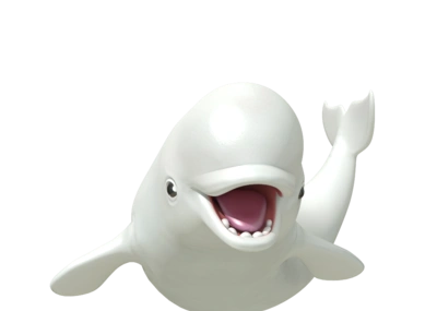 卡通白鲸一枚