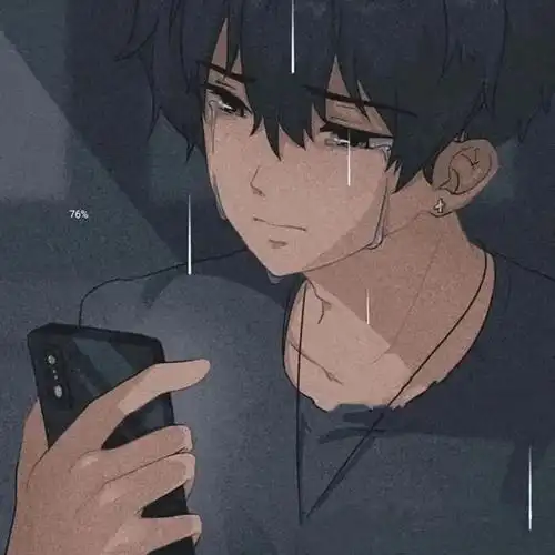 伤感流泪想念男生漫画头像图片我多想你回到我身边