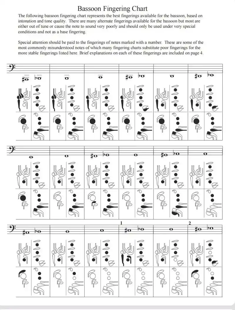 巴松指法表.有网友问我要的.所以发个作品可以下载,有需要的自 - 抖音