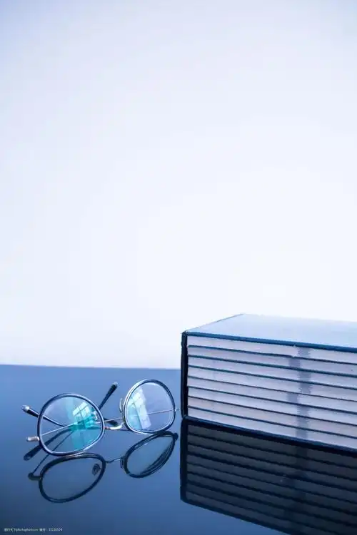 蓝色书籍海报背景