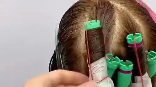 烫发详细排杠教学