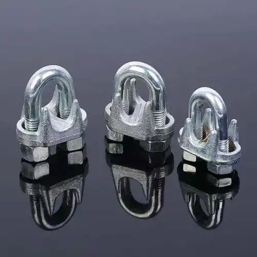 钢丝绳夹头钢丝绳卡头绳扣玛钢卡头固定接头打结锁扣猫爪国标卡头m102