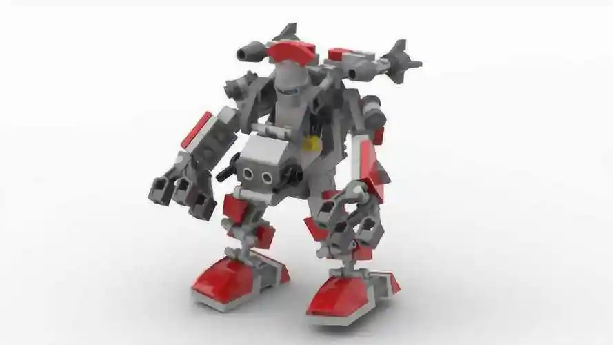 简单易学的乐高载人机甲第3弹教程片尾附零件清单