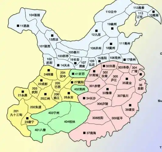 三国九州地图全高清版本十精确到城池-七七游戏网