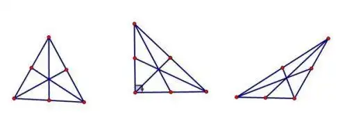 画锐角 直角 钝角各画出三条中线