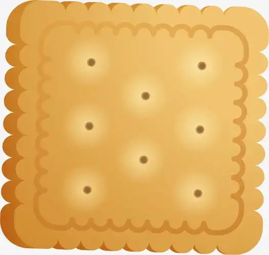 手绘黄色饼干