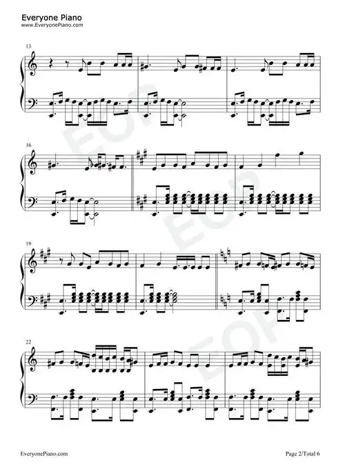 pink venom-blackpink五线谱预览2-钢琴谱文件(五线谱,双手简谱,数字