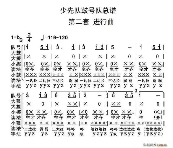 中国少年先锋队鼓号队第二套进行曲