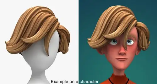 cartoon hair surfer style max