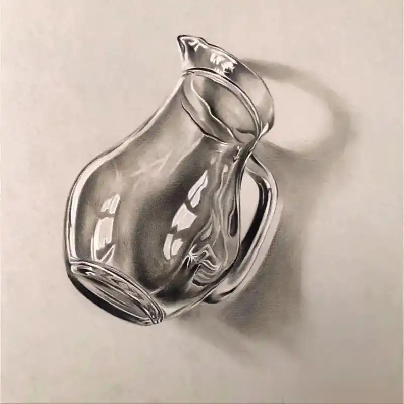 素描质感刻画玻璃罐子透明水杯步骤教程绘画.#创作灵感 #小y - 抖音