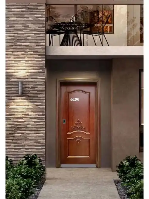 分享两套原木大门
