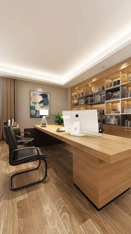 某科技公司董事长办公室设计年轻有为啊