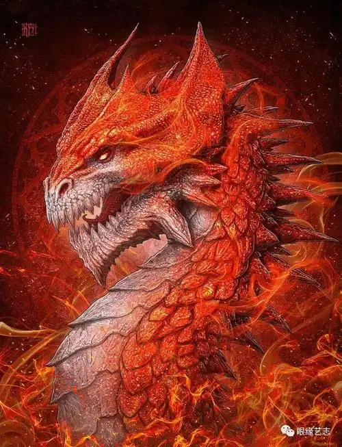 悦览室龙之像他是画龙高手用cg插画讲述东西方的神龙传说