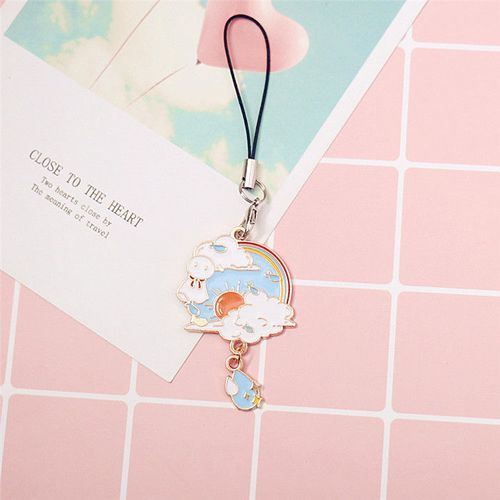 可爱卡通晴天娃娃手机挂件u优盘airpods挂饰品日系节日礼物短链