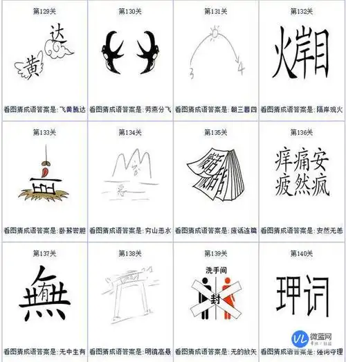 看图猜成语图片答案大全