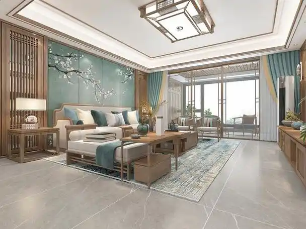 老气,将它融入一点现代化元素进去,形成一个三代人都喜欢的新中式风格