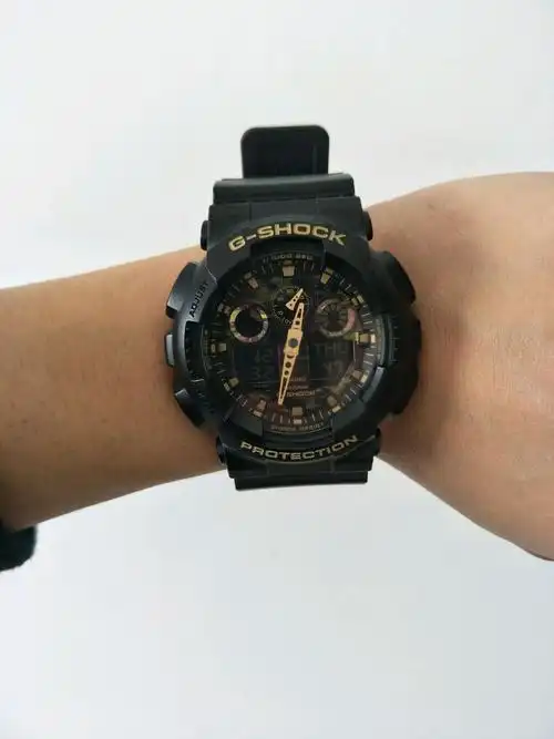 卡西欧ga-100cf-1a9pr手表「表友晒单作业」物流很快.