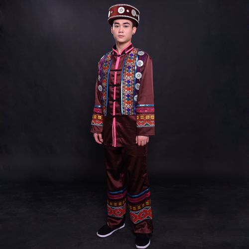 服装晴焱民族服装量身定做侗族舞蹈少数民族舞台演出演出服民族服装