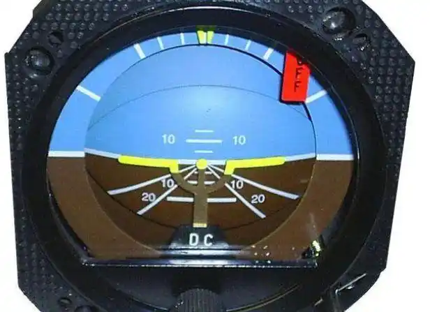 由于飞机陀螺仪仪表指针,看上去就像一条水平线.