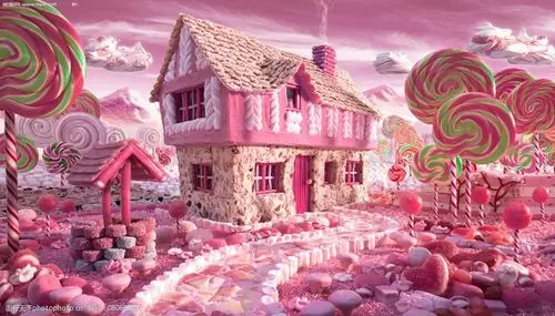 梦幻糖果屋高清壁纸图片