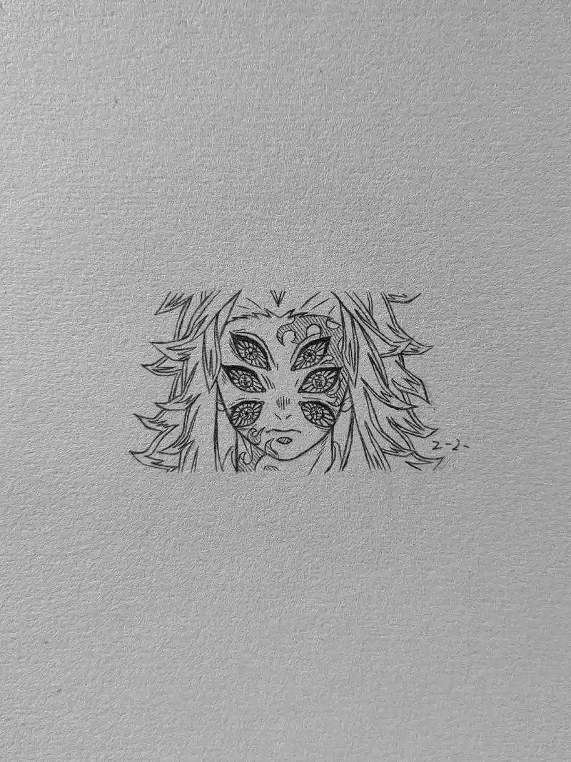 黑死牟#画画 #铅笔画 #鬼灭之刃 #黑死牟 #继国缘一 - 抖音