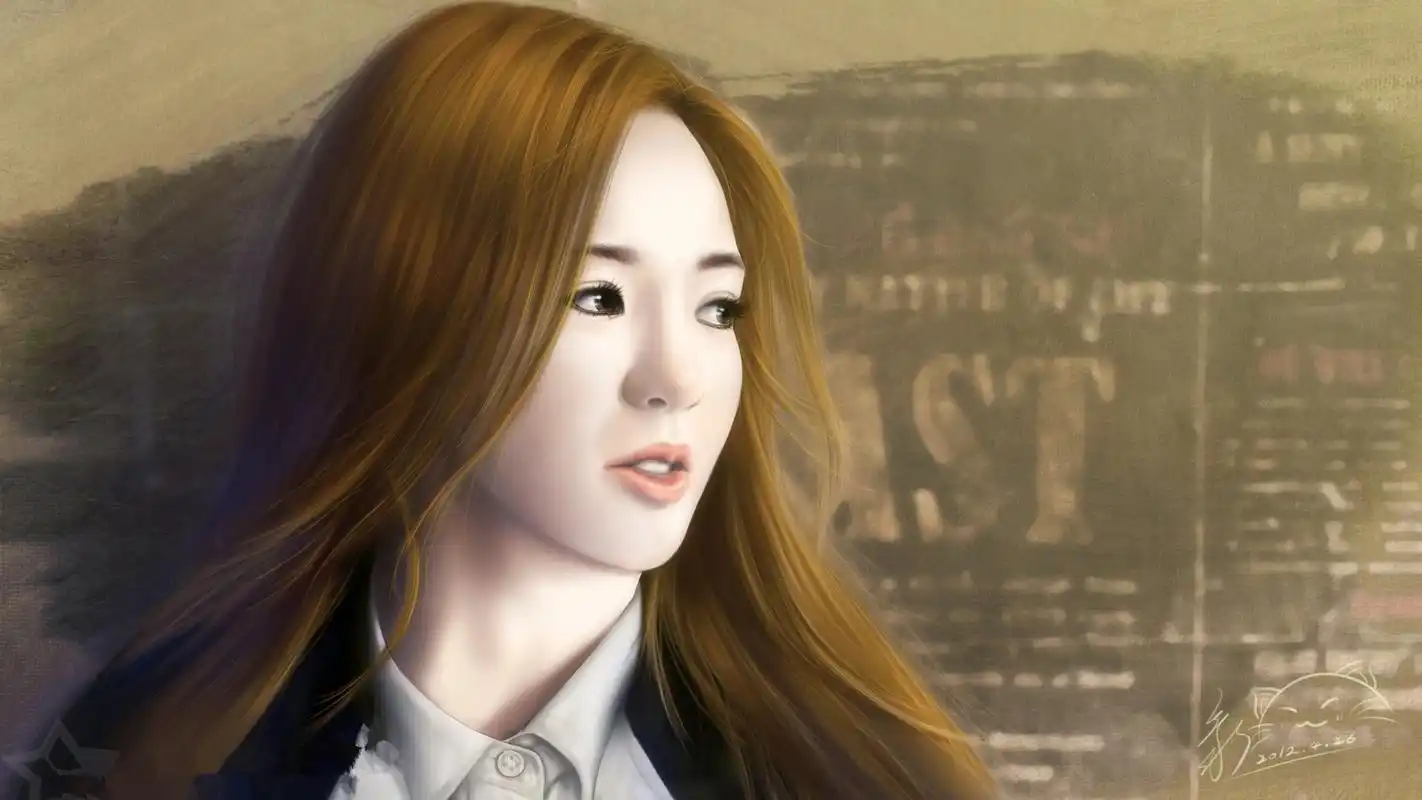 手绘美女精美高清壁纸图片下载第一辑