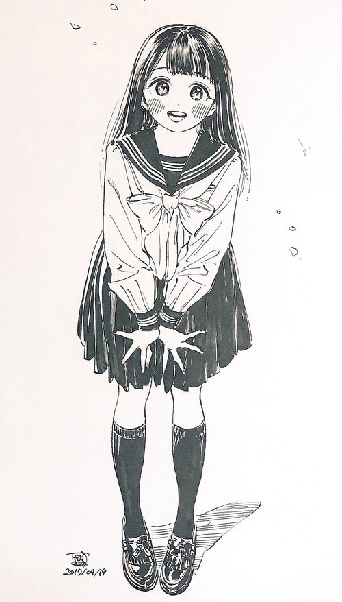 描明日酱的水手服