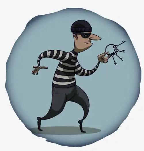 小偷卡通人物免抠素材免费下载_觅元素51yuansu.com